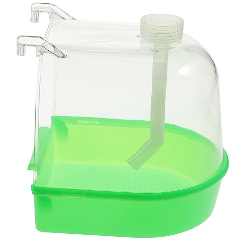 COLLBATH Multifunktionales Vogelbad Für Käfige Mit Wassertränke Für Kanarienvögel Wellensittiche Und Ähnliche Vögel Einfache Befestigung Abnehmbar Und Langlebig von COLLBATH