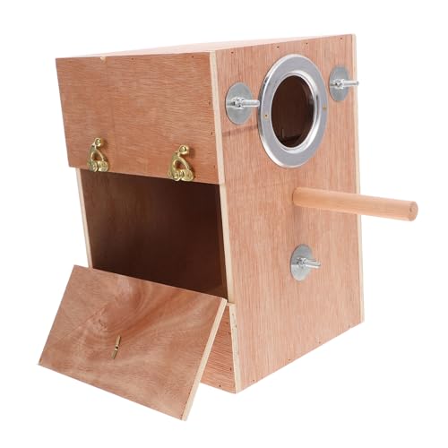 COLLBATH Holz Vogelhäuschen Für Draußen Papageien-brutkasten Sittich-nistkasten Vogelbrutkasten Mit Asthalter Einfach Anzuwendend Für Garten Und Balkon COLLBATH Holz Vogelhäuschen Für Draußen Papageien-brutkasten Sittich-nistkasten Vogelbrutkasten Mit Asthalter Einfach Anzuwendend Für Garten Und Balkon von COLLBATH