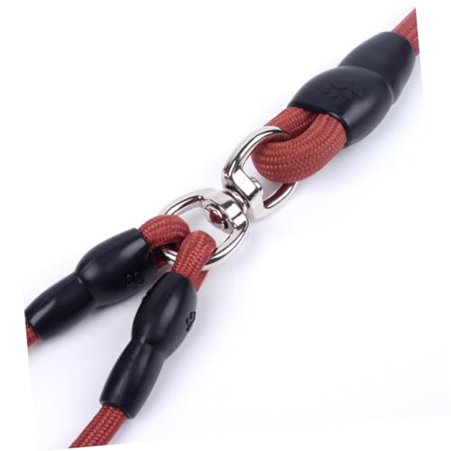 COLLBATH Nylon-hundeseil Mit Doppelhaken Langlebiges Zugkabel Für Zwei Hunde Und Haustiere Praktischer Schaumstoffgriff Zum Spazierengehen von COLLBATH