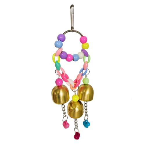 COLLBATH Papageienspielzeug Perlen Und Glöckchen Sicheres Vogelspielzeug Zum Kauen Für Papageien Und Vögel von COLLBATH