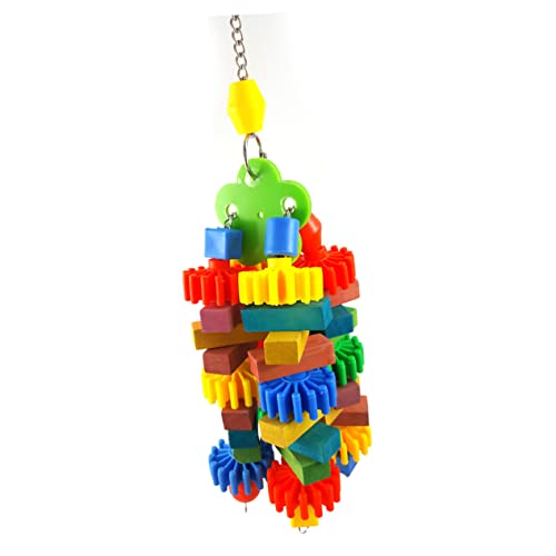 COLLBATH Kauspielzeug-blockset Für Papageien Spielzeug Für Nymphensittiche Sittiche Vögel Sicheres Material Vogelbeißspielzeug Hängendes Design Für Vogelkäfig von COLLBATH