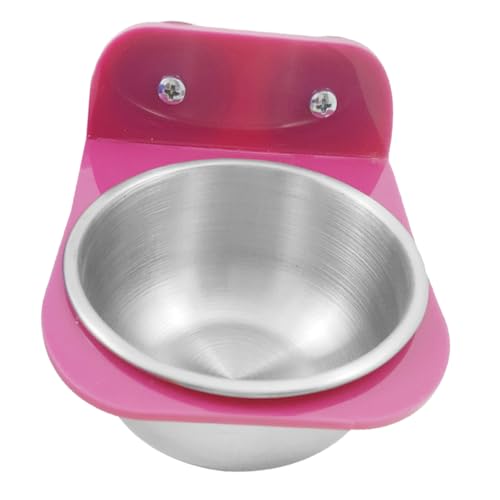 COLLBATH Papagei Food Box Wasser Becher Vogelfütterer Vogel Vogelhäuschen Futterstelle für Papageien Vogelhäuschen für Papageien Vogelfütterungsbecher Rostfreier Stahl von COLLBATH