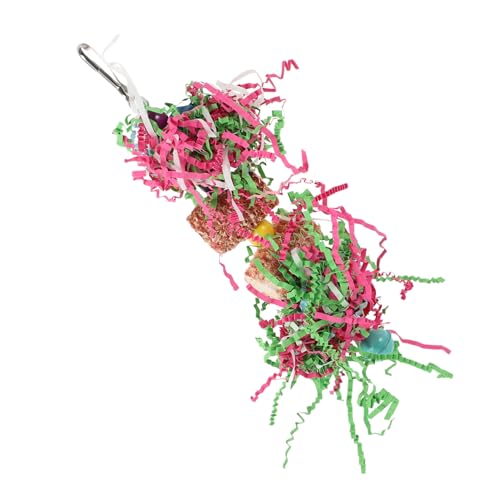 COLLBATH Maiskolben-kauspielzeug Für Papageien Vogel-Spielzeug Zum Aufhängen Kauspielzeug Für Haustier-vögel Bissfeste Materialien Aus Maiskolben Holz Und Metall von COLLBATH