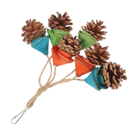 COLLBATH Vogelkäfig-hängespielzeug Für Papageien Kauspielzeug Zur Futter Suche Naturmaterialien Beißspielzeug Für Vogelkäfig Mehrfachnutzung von COLLBATH