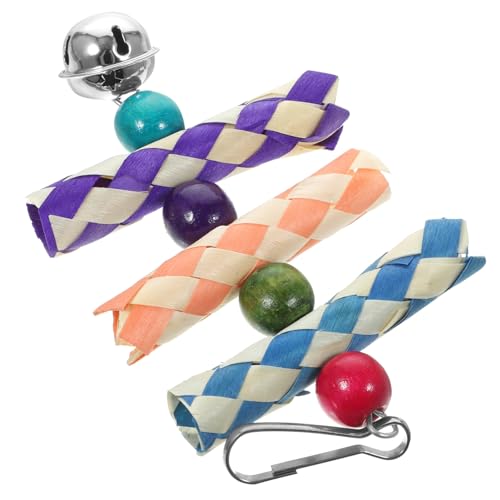 COLLBATH Spielzeug Für Wellensittiche Und Papageien Hängendes Kauspielzeug Vogelkäfig-zubehör Mit Langlebiger Qualität Für Kleine Vögel COLLBATH Spielzeug Für Wellensittiche Und Papageien Hängendes Kauspielzeug Vogelkäfig-zubehör Mit Langlebiger Qualität Für Kleine Vögel von COLLBATH