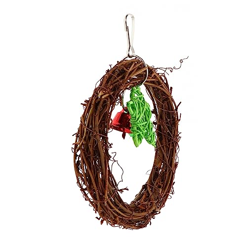 COLLBATH Vogel Papagei Schaukel Spielzeug Natürliche Rattan Kreis Schaukel Papagei Kranz Kauen Spielzeug für Käfig COLLBATH Vogel Papagei Schaukel Spielzeug Natürliche Rattan Kreis Schaukel Papagei Kranz Kauen Spielzeug für Käfig von COLLBATH