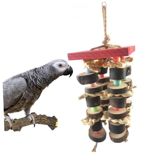 COLLBATH Papageienspielzeug Vogel-Hommock Spielzeug Für Vögel Natürliches Holz Vogelbeißspielzeug Papageien-beißschnurspielzeug Sicher Für Vögel COLLBATH Papageienspielzeug Vogel-Hommock Spielzeug Für Vögel Natürliches Holz Vogelbeißspielzeug Papageien-beißschnurspielzeug Sicher Für Vögel von COLLBATH