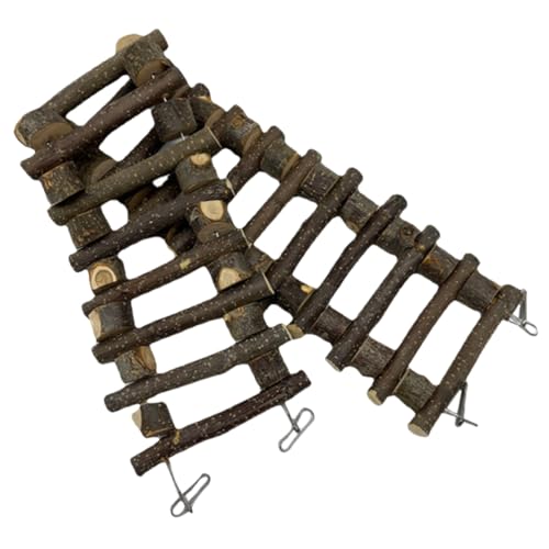 COLLBATH Papagei Leiter Spielzeug Holz Klettern Schritt Für Sittiche Lovebirds Haken 50cm Vogel Gesundheit Aktivität von COLLBATH