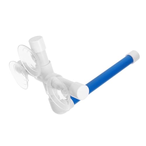 COLLBATH Papageienständer Stehendes Vogelspielzeug Vogel Fensterbarsch Vogelstange Für Fenster Papageienfensterbarsch Ara Dusche Barsch Papageienbadeständer Vogeldusche Barsch Blue Abs von COLLBATH