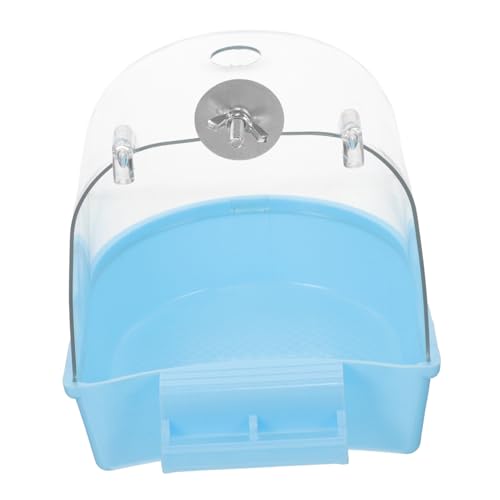 COLLBATH Parrot Plastic Bath Box Vogelbadewanne für Sittiche und Kleine Vögel Multifunktionales Käfigzubehör Sicher und Leicht Installieren für Spiel und Hygiene von COLLBATH