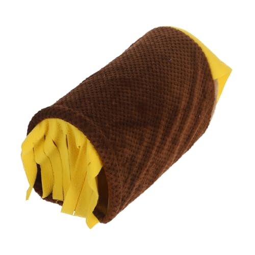 COLLBATH Plüsch Kleintier Versteck Tunnel mit Quaste Kuscheliges Winternest für Hamster Meerschweinchen Chinchillas und Kaninchen Vielseitiger Schlaf Spielplatz für Kleine Haustiere von COLLBATH