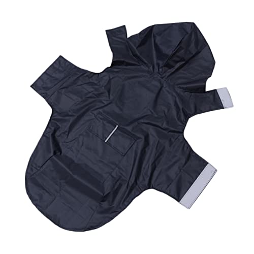 COLLBATH Hunde-Regenmantel Mit Kapuze Poncho Für Große Hunde Reflektierende Streifen Nylon Schwarz 3XL COLLBATH Hunde-Regenmantel Mit Kapuze Poncho Für Große Hunde Reflektierende Streifen Nylon Schwarz 3XL von COLLBATH