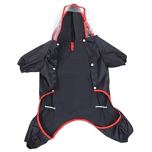 COLLBATH Regenmantel für Haustiere Wasserdicht Kleidung Abdeckung Hunderegenjacke hunderegencape wimperntusche Bequemer Regenmantel für Welpen Hund reflektierender Regenmantel Polyester von COLLBATH