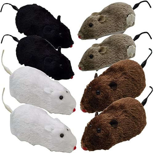 COLLBATH 8stücke Teiliges Aufziehspielzeug Mäuse Für Katzen Interaktives Katzenspielzeug Aus Plüsch Fördert Spiel Und Bewegung Zufällige Farben Für Indoor-aktivitäten Und COLLBATH 8stücke Teiliges Aufziehspielzeug Mäuse Für Katzen Interaktives Katzenspielzeug Aus Plüsch Fördert Spiel Und Bewegung Zufällige Farben Für Indoor-aktivitäten Und von COLLBATH