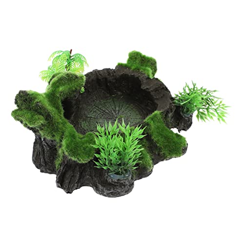 COLLBATH Reptilienschale für Terrarium kunstharz Reptilien wasserschale Reptilien zubehör Aquarium Dekoration Terrarienzubehör Reptiliennapf für Sicherheitszwecke Reptilienschale aus Harz COLLBATH Reptilienschale für Terrarium kunstharz Reptilien wasserschale Reptilien zubehör Aquarium Dekoration Terrarienzubehör Reptiliennapf für Sicherheitszwecke Reptilienschale aus Harz von COLLBATH