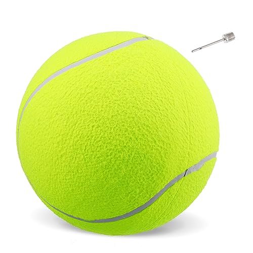 COLLBATH Riesiger Tennisball für Hunde 9 5 Zoll 24 cm Haustier-Spielball Nylonmaterial ideal zum Spielen im Freien COLLBATH Riesiger Tennisball für Hunde 9 5 Zoll 24 cm Haustier-Spielball Nylonmaterial ideal zum Spielen im Freien von COLLBATH