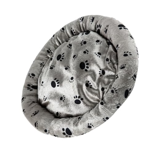 COLLBATH Haustiernestbett Fußabdruck Gemütliches Rundes Hundebett Weich Für Katzen Größe M COLLBATH Haustiernestbett Fußabdruck Gemütliches Rundes Hundebett Weich Für Katzen Größe M von COLLBATH