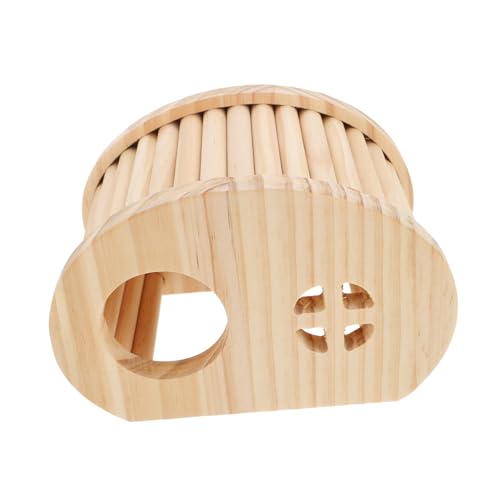 COLLBATH Kleintierversteck Aus Holz Warmes Und Winddichtes Nest Für Kleine Haustiere Für Hühner Hamster Und Mäuse Perfektes Versteck Und Landschaftsdeko Für Zuchtboxen von COLLBATH