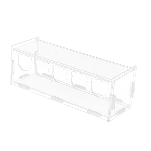 COLLBATH Rutin Hühnerfutter Fütterungsbox Transparente Futterbox für Hamster und Andere Kleine zu Reinigen Praktische Struktur für Außenbereich von COLLBATH