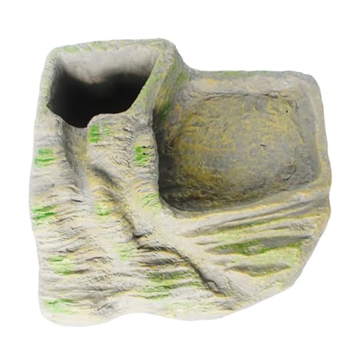 COLLBATH Realistische Schildkröten-Kletterplattform Reptilien-Ruhedekor Harzterrasse für Reptilien von COLLBATH
