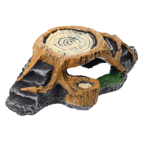 COLLBATH Sonnenständer Für Schildkröten – Große Harzplattform Für Reptilien Und Dekoration von COLLBATH