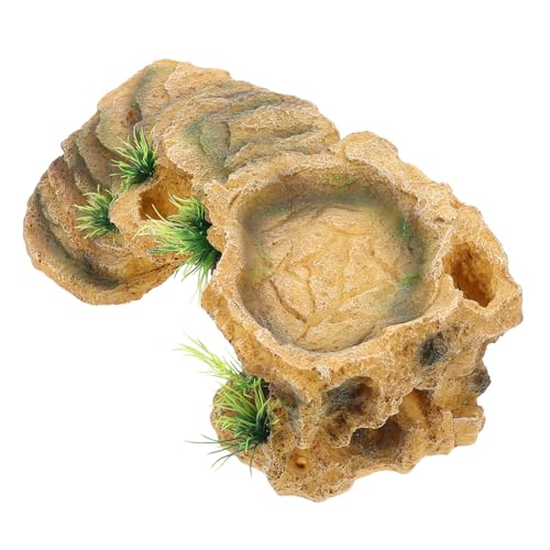 COLLBATH Schildkröten-terrasse Schildkröten-Dock Plattform Schildkrötenhöhle Für Ornament Schildkrötenversteck Verstecken Reptil Schildkrötenrampe Schildkrötenhaus Khaki Harz COLLBATH Schildkröten-terrasse Schildkröten-Dock Plattform Schildkrötenhöhle Für Ornament Schildkrötenversteck Verstecken Reptil Schildkrötenrampe Schildkrötenhaus Khaki Harz von COLLBATH