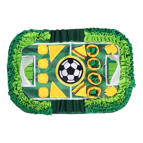 COLLBATH Schnüffelmatte für Hunde: Leckerli-Spender für Hunde, Fußballfeld, Schnüffelmatte, Puzzle für langsames Füttern, Geruchstraining, Futterspiel für langsames Fressen von COLLBATH