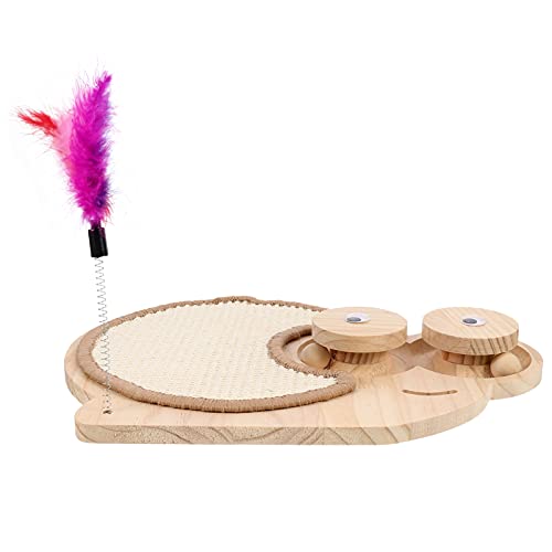 COLLBATH Katzenspielzeug Aus Holz Drehteller Kratzbaum Für Katzen Und Kätzchen Kratzbaum Mit Design COLLBATH Katzenspielzeug Aus Holz Drehteller Kratzbaum Für Katzen Und Kätzchen Kratzbaum Mit Design von COLLBATH