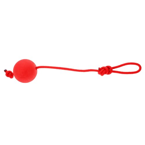 COLLBATH Spielzeugball für Haustiere Seil rot hochspringender Trainingsball für Hunde Trainingszubehör für Haustiere bissfest für Welpen COLLBATH Spielzeugball für Haustiere Seil rot hochspringender Trainingsball für Hunde Trainingszubehör für Haustiere bissfest für Welpen von COLLBATH