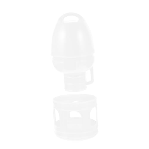 COLLBATH Taube Trinkflasche Tränke Cockatiel Brunnen Trinken Drinnen Haustier Werkzeug Spender Wasserkocher Bausatz Taube Wassertrinker Vogelhäuschen Und Wasser Taubenzufuhr Weiß Plastik von COLLBATH