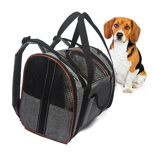 COLLBATH Tragbare Hundetasche Katzentragetasche Faltbarer Atmungsaktiver Haustier-Rucksack Schultertragetasche Reisetasche Für Welpen Und Katzen von COLLBATH