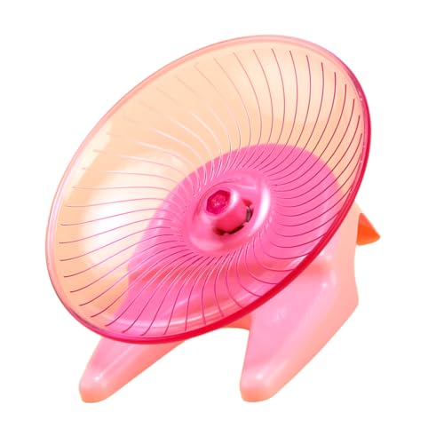COLLBATH Übungsuntertasse für Hamster: Lauf- und Drehspielzeug mit Doppelfunktion – Geräuschloses Rad mit Ständer für Goldhamster und Ziermäuse von COLLBATH