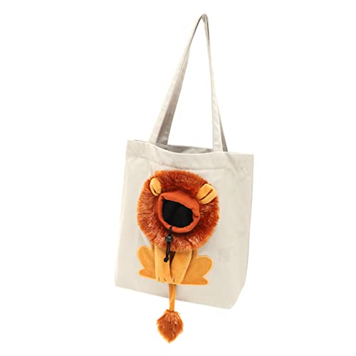 COLLBATH Einschultrige Haustiertasche Haustier Canvas Tragetasche und sicher für Katzen Faltbare Hundetrage Bequeme Outdoor Tasche von COLLBATH