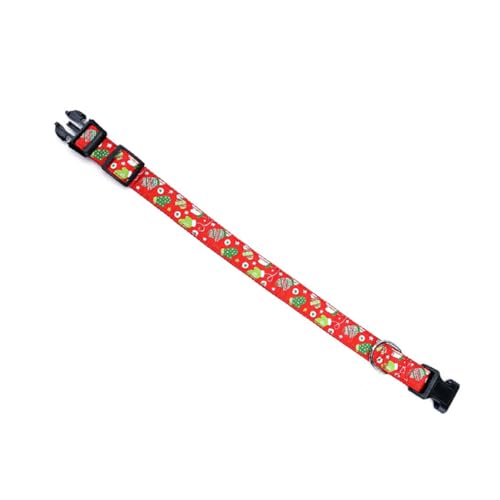 COLLBATH Hundehalsband Verstellbar Für Haustier Passform Made of Strapazierfähigem Material Haustier Zugseil Weihnachtsdesign von COLLBATH