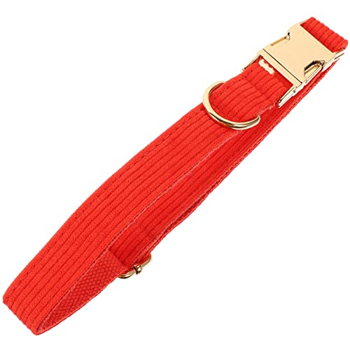 COLLBATH Robustes Hundehalsband Verstellbares Haustierhalsband Metallschnalle Für Bis Große Modisches Haustierzubehör von COLLBATH