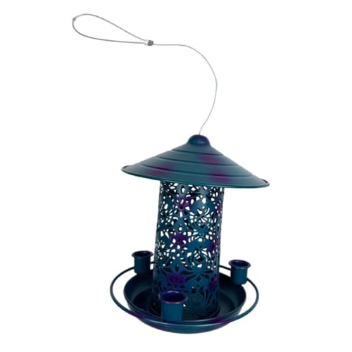 COLLBATH Vogelfütterer Vogelfutterbehälter Huhn Vogelsamen Vogeltränkenhalterung an Deck Hirse Pole vogelfutterspender Vogelhäuschen Vogelfütterungsvorrichtung Vogel Fütterer Eisen Blue COLLBATH Vogelfütterer Vogelfutterbehälter Huhn Vogelsamen Vogeltränkenhalterung an Deck Hirse Pole vogelfutterspender Vogelhäuschen Vogelfütterungsvorrichtung Vogel Fütterer Eisen Blue von COLLBATH