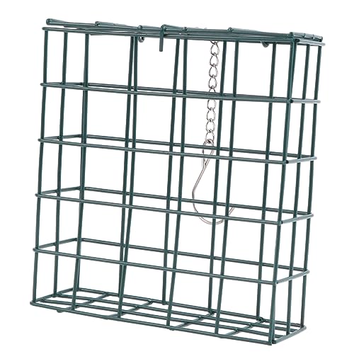 COLLBATH Vogelfutterspender Aus Eisen Quadratisches Design Vogelfutterbecken Vogelzubehör Praktisches Fütterungswerkzeug von COLLBATH