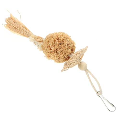 COLLBATH Hängendes Kauspielzeug Für Vögel Vogelschaukelspielzeug Aus Holz Balance-zugspielzeug Für Papageien Bissfestes Vogelspielzeug Unterhaltsames Futter-suchspielzeug von COLLBATH