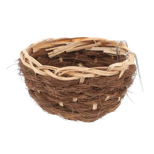 COLLBATH Vogelnestbett Aus Natürlichem Stroh Warmes Papageiennest Für Käfig Sittichnest Finkennester Handgefertigtes Vogelkäfignest Dekoratives Vogelhaus COLLBATH Vogelnestbett Aus Natürlichem Stroh Warmes Papageiennest Für Käfig Sittichnest Finkennester Handgefertigtes Vogelkäfignest Dekoratives Vogelhaus von COLLBATH