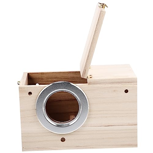 COLLBATH Holz Vogelhaus Für Wellensittiche Nistkasten Aus Holz Für Papageien Zuchtbox Für Kleine Vögel Dekorativ Für Garten Außenbereich Einfache Reinigung Geeignet Für COLLBATH Holz Vogelhaus Für Wellensittiche Nistkasten Aus Holz Für Papageien Zuchtbox Für Kleine Vögel Dekorativ Für Garten Außenbereich Einfache Reinigung Geeignet Für von COLLBATH