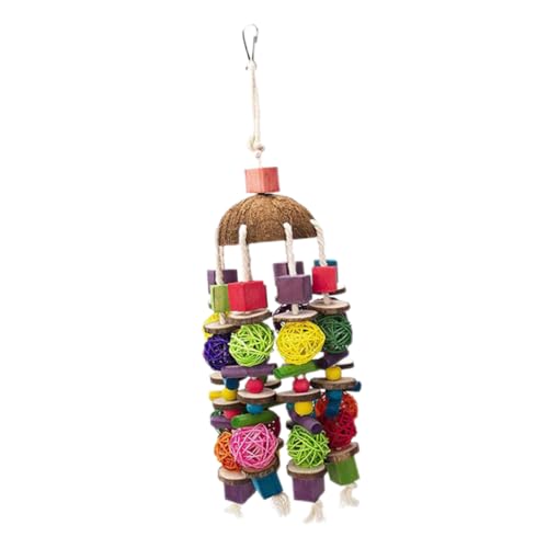 COLLBATH Vogel-hängespielzeug Holz Papageien-beißspielzeug Vogelkäfig-anhänger Vogel-kauspielzeug Interessantes Vogelspielzeug Kauspielzeug COLLBATH Vogel-hängespielzeug Holz Papageien-beißspielzeug Vogelkäfig-anhänger Vogel-kauspielzeug Interessantes Vogelspielzeug Kauspielzeug von COLLBATH