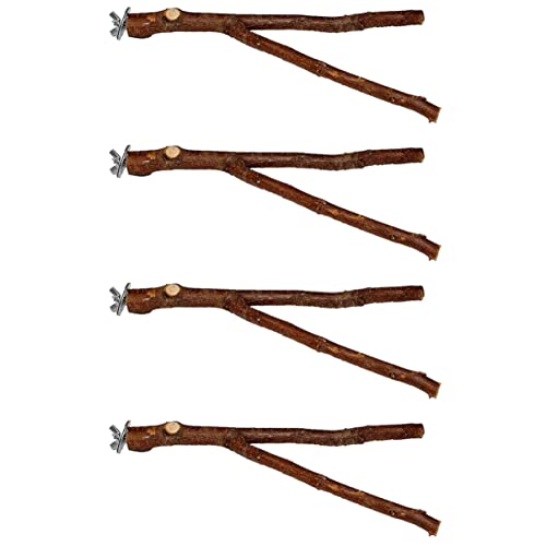COLLBATH 4 Stück Holz Vogel-stehstangen Spielzeug Käfig Zubehör Kauen Kaugewohnheiten Befestigen COLLBATH 4 Stück Holz Vogel-stehstangen Spielzeug Käfig Zubehör Kauen Kaugewohnheiten Befestigen von COLLBATH