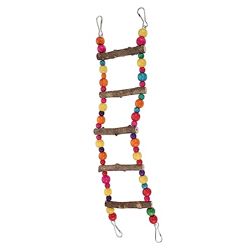 COLLBATH Vogelspielzeug Bunte Papageienleiter Kletterspielzeug Für Vögel Natürliche Holzleiter Für Sittiche Und Kleine Vögel Für Vogelkäfige Aktivität COLLBATH Vogelspielzeug Bunte Papageienleiter Kletterspielzeug Für Vögel Natürliche Holzleiter Für Sittiche Und Kleine Vögel Für Vogelkäfige Aktivität von COLLBATH
