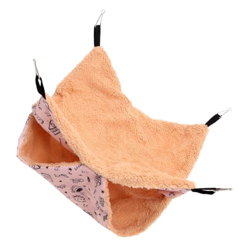 COLLBATH Hamsterbett Chinchilla-ruhenest Meerschweinchenkäfigbett Atmungsaktive Hängematte Haustiertasche 20 X 20 cm von COLLBATH