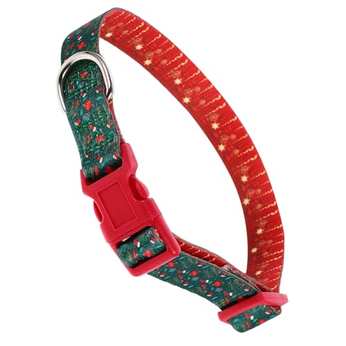 COLLBATH Weihnachts-hundehalsband Verstellbar Aus Polyester Für Kleine Hunde Welpen Dekoratives Haustierzubehör COLLBATH Weihnachts-hundehalsband Verstellbar Aus Polyester Für Kleine Hunde Welpen Dekoratives Haustierzubehör von COLLBATH