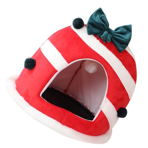 COLLBATH Katze Bett Weihnachtshaustiernest Haustier Warmes Nest Nestschlafbett Welpenschlafhaus Hundenest Welpenbett Weihnachtsdeko Christmas Decorations Cartoon-Katze-schlafbett Hundebett Tuch Rot COLLBATH Katze Bett Weihnachtshaustiernest Haustier Warmes Nest Nestschlafbett Welpenschlafhaus Hundenest Welpenbett Weihnachtsdeko Christmas Decorations Cartoon-Katze-schlafbett Hundebett Tuch Rot von COLLBATH