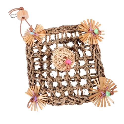 COLLBATH Papageienspielzeug Aus Holz Für Vögel Sittiche Zum Aufhängen Kauspielzeug Vogelkäfig-zubehör Lustiges Spielzeug Natürliches Material Verhindert Beißen Käfige Zufällige Farbe von COLLBATH