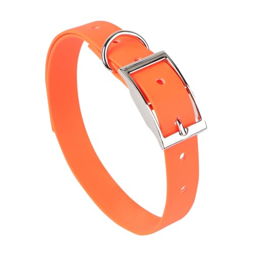 COLLBATH Haustierhalsbänder Hundehalsband Für/mittelgroße Welpen Halsband PVC Modedesign Orange von COLLBATH