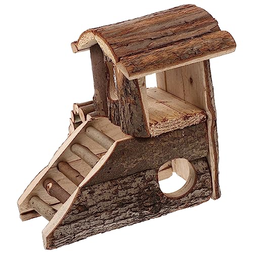 COLLBATH Luxuriöses Rattenhaus aus Holz mehrschichtiger Hamster-Hängematten-Hauskäfig für Hamster und Ratten COLLBATH Luxuriöses Rattenhaus aus Holz mehrschichtiger Hamster-Hängematten-Hauskäfig für Hamster und Ratten von COLLBATH