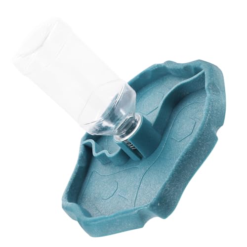 COLLBATH automatische Wasserzufuhr Wasserspender für Reptilien Turtle Panzerzubehör Eidechsenfutter klein Reptilienschale Wasserschale für Reptilienbecken Plastik Sky-Blue von COLLBATH